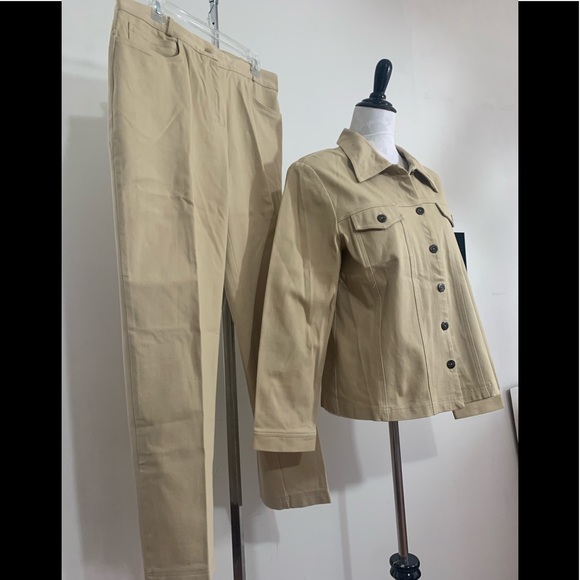 NU Influence 5 Pocket Style Cream Vintage Pants - Picture 11 of 11